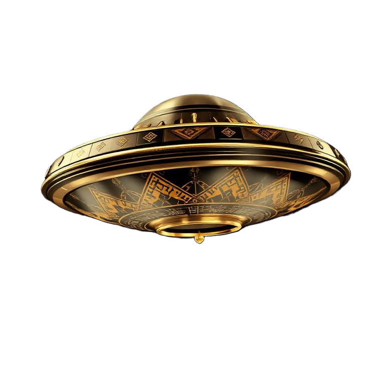 Chrome flying saucer